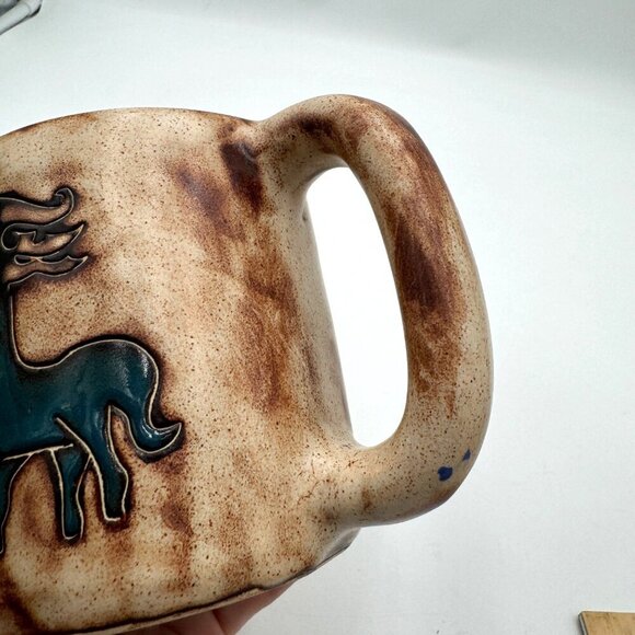 Mara Mexico Signed Pottery Mug Sagittarius Zodiac Sign Mexican Pottery - Picture 6 of 10